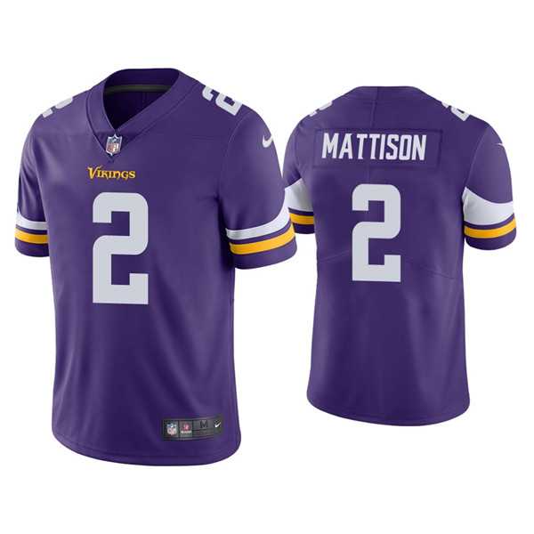Nike Men & Women & Youth Minnesota Vikings #2 Alexander Mattison Purple Vapor Untouchable Limited Stitched Jersey,We sell and wholesale Nike Men & Women & Youth Minnesota Vikings #2 Alexander Mattison Purple Vapor Untouchable Limited Stitched Jersey on line form chian!